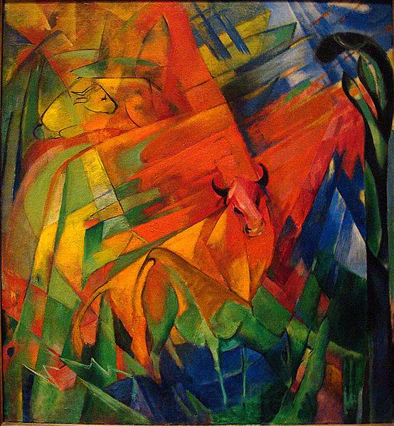 Franz Marc Animals in a Landscape France oil painting art